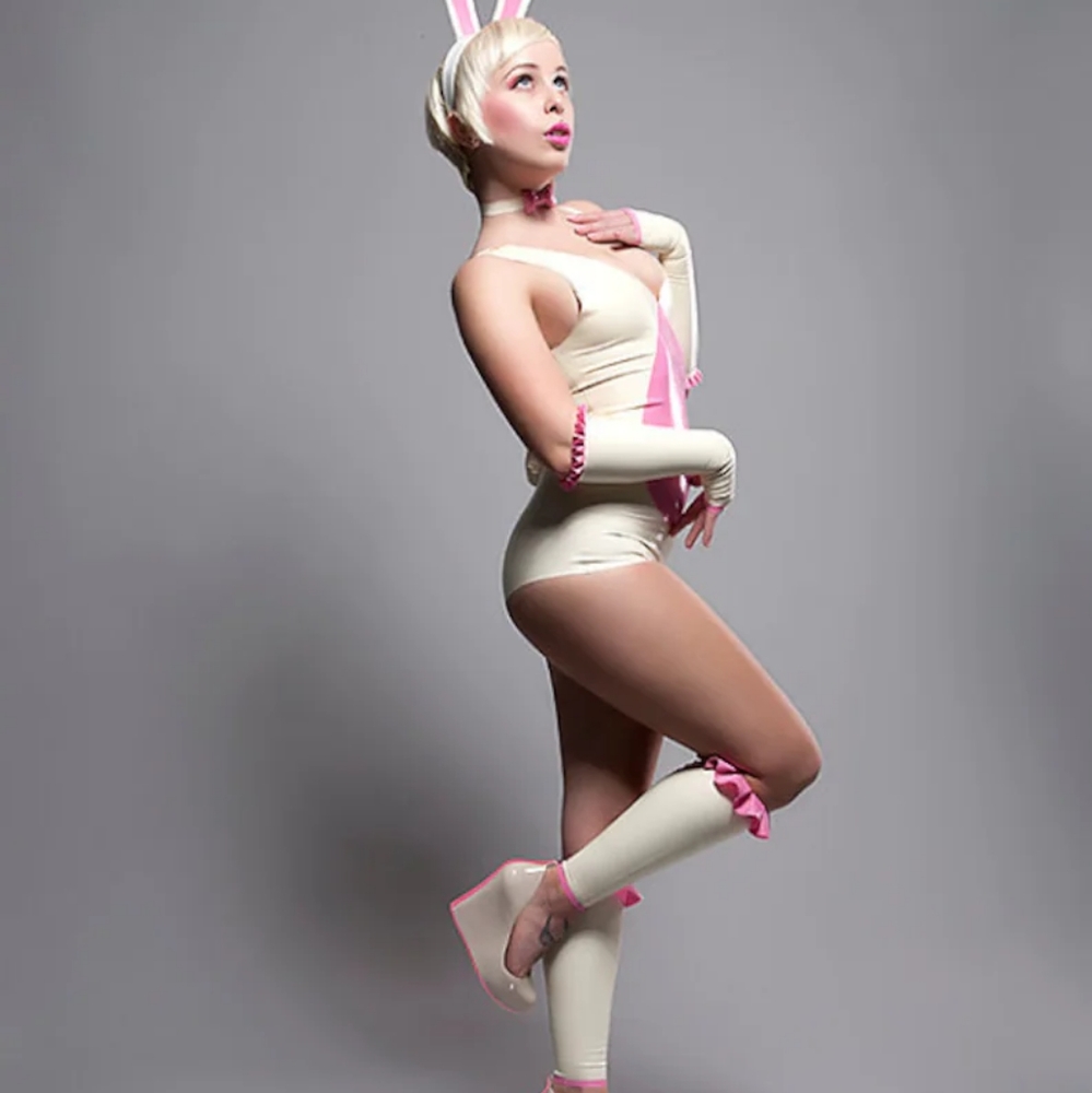 Latex Bunny Girl Fetish Costume